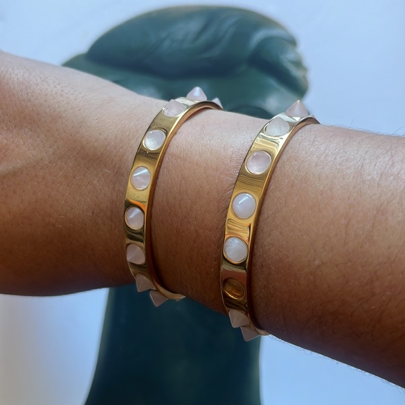 J Crew gold spike cuff bracelet - Picture 5 of 5